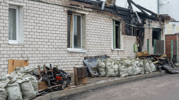 Professional Fire Damage Removal technician working in Hammond, WI